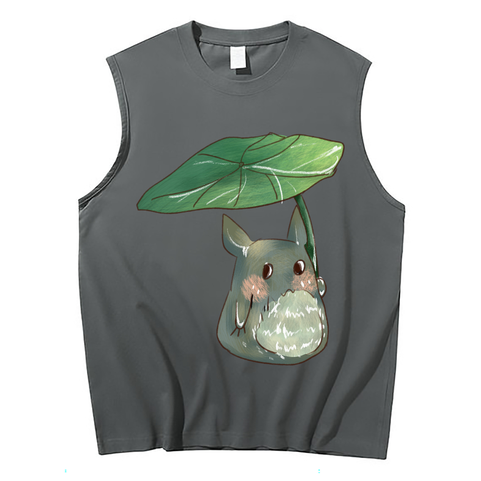 （画像用） となりのトトロ 草壁メイ 草壁サツキ My Neighbor Totoro Satsuki Kusakabe Mei Kusakabe コットン100％タンクトップ（フロントプリント）